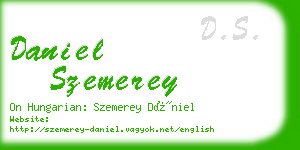 daniel szemerey business card